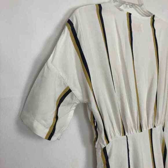 Sancia Anika Linen Blend Striped Midi Dress Size Small - Picture 11 of 16